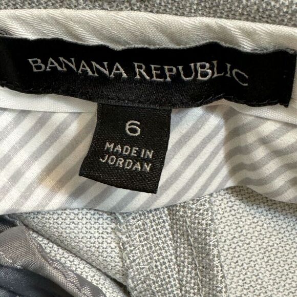 Banana Republic Dress Pants Women 6 Gray Mid-Rise Classic Business Avery - Picture 5 of 7